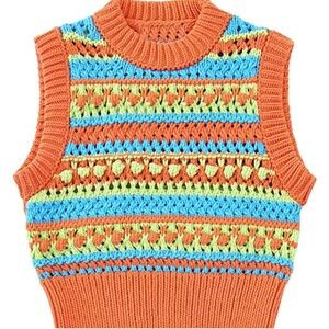 ZARA | Heidy Crochet Sleeveless Vest Top